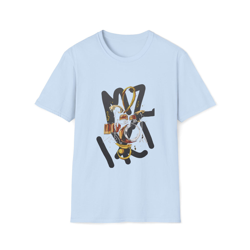 Guitar Skull Graphic T-Shirt — Rock Music Band Tee