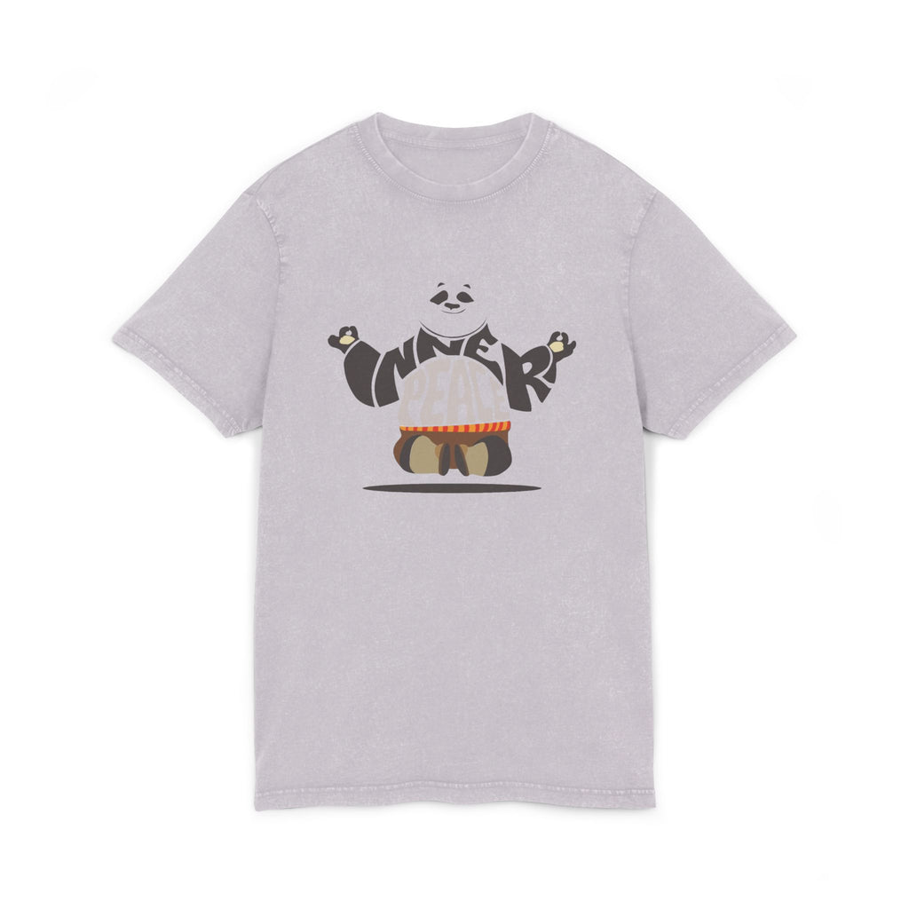 Acid Wash Panda “Inner Peace” Tee — Vintage Yoga Graphic T-Shirt