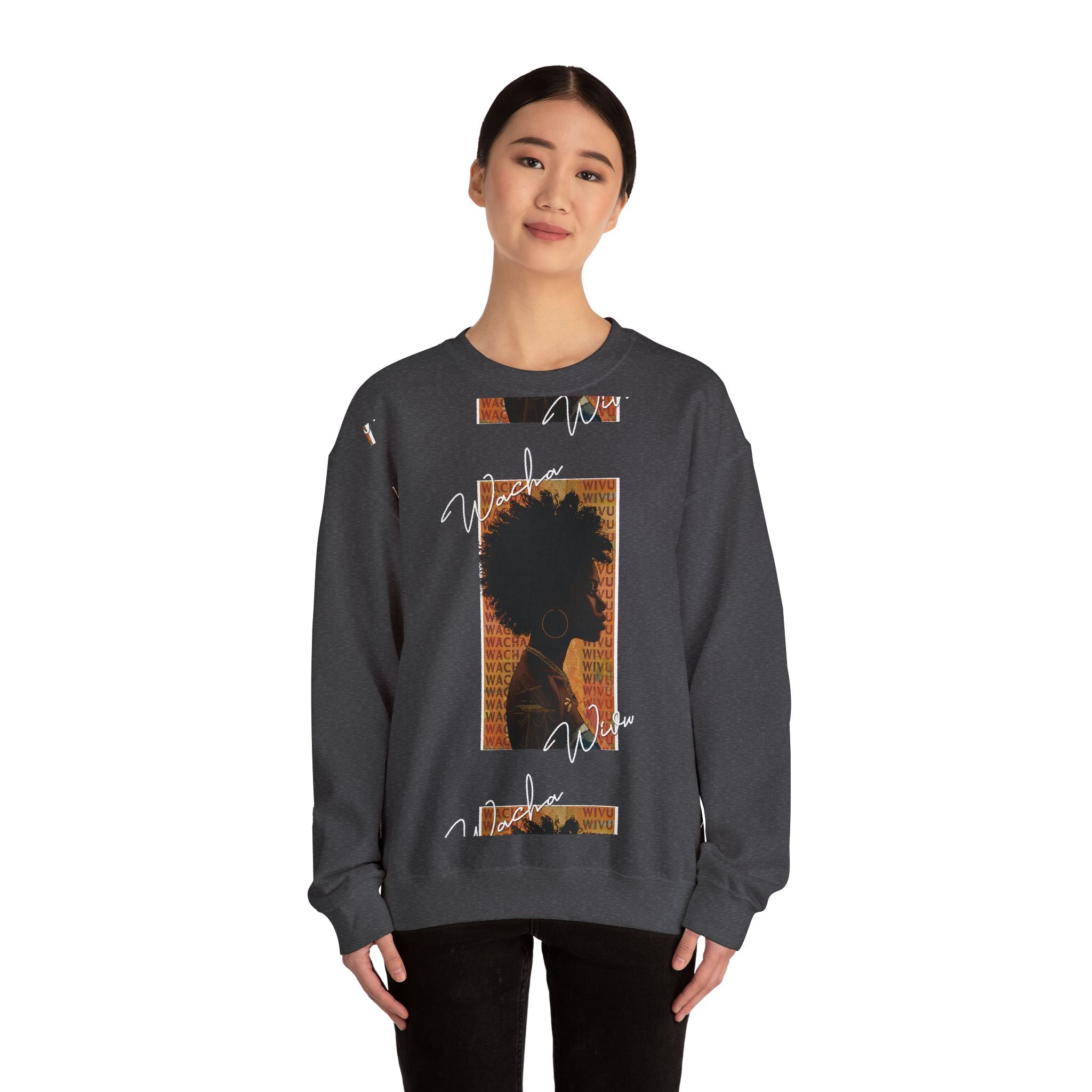 Kenyan Street Style Sweatshirt: Wacha Wivu Unisex Crewneck