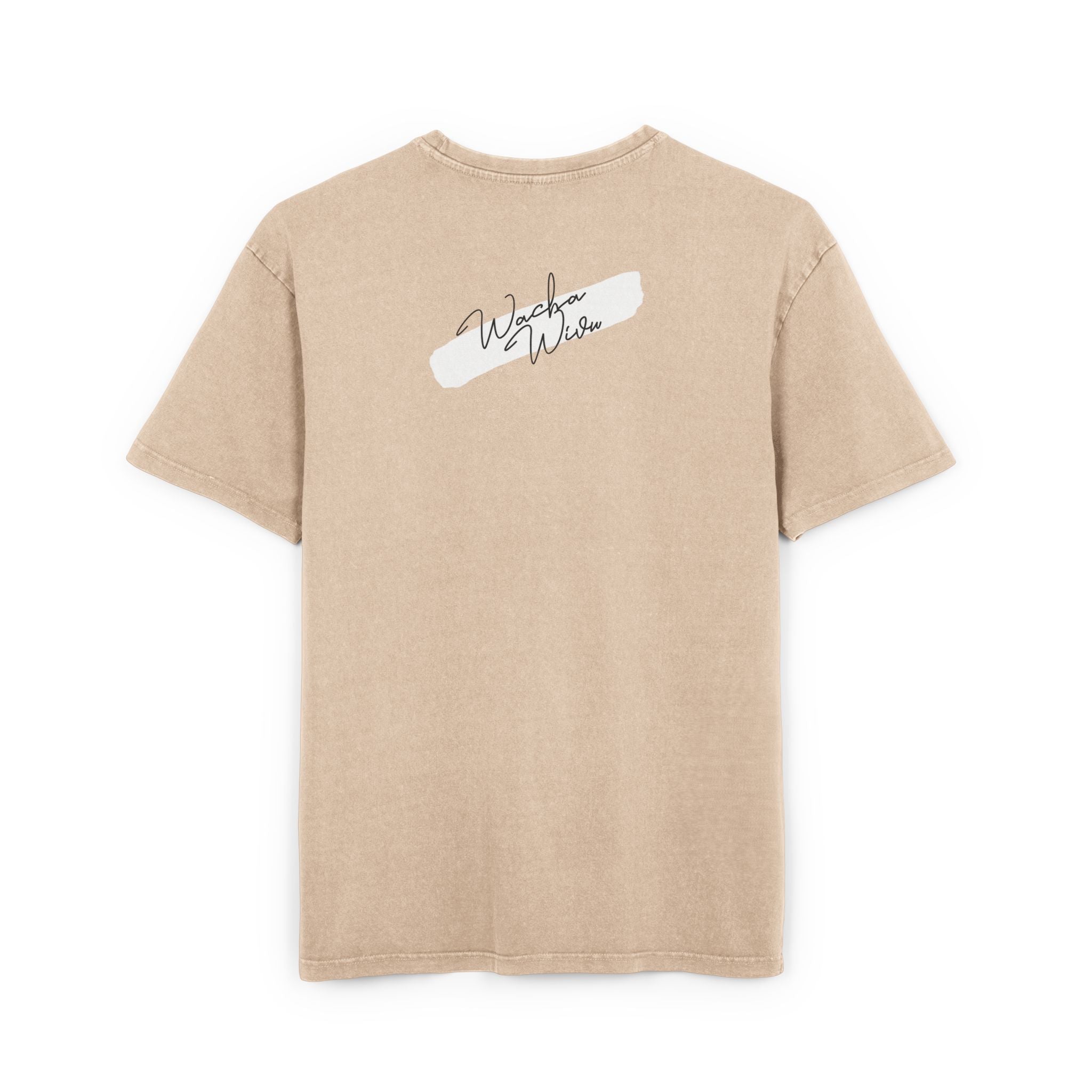 Afro Silhouette Acid Wash Tee — Vintage 'Woke' Graphic Oversized Shirt