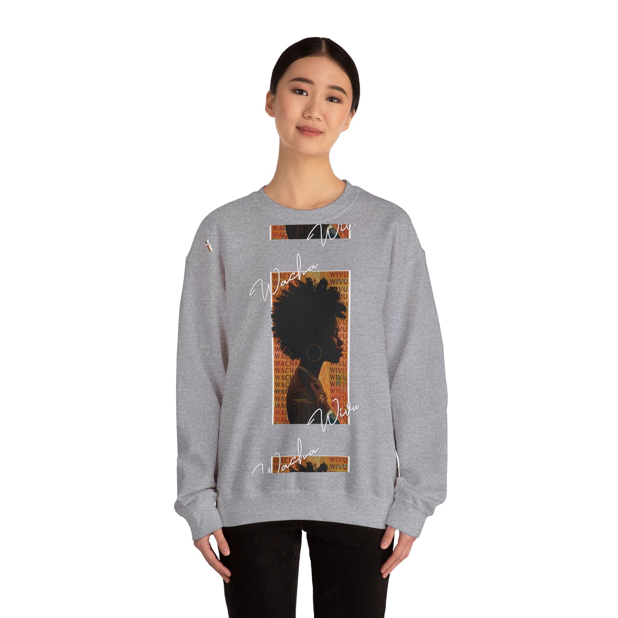 Kenyan Street Style Sweatshirt: Wacha Wivu Unisex Crewneck