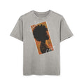 Afro Silhouette Acid Wash Tee — Vintage 'Woke' Graphic Oversized Shirt