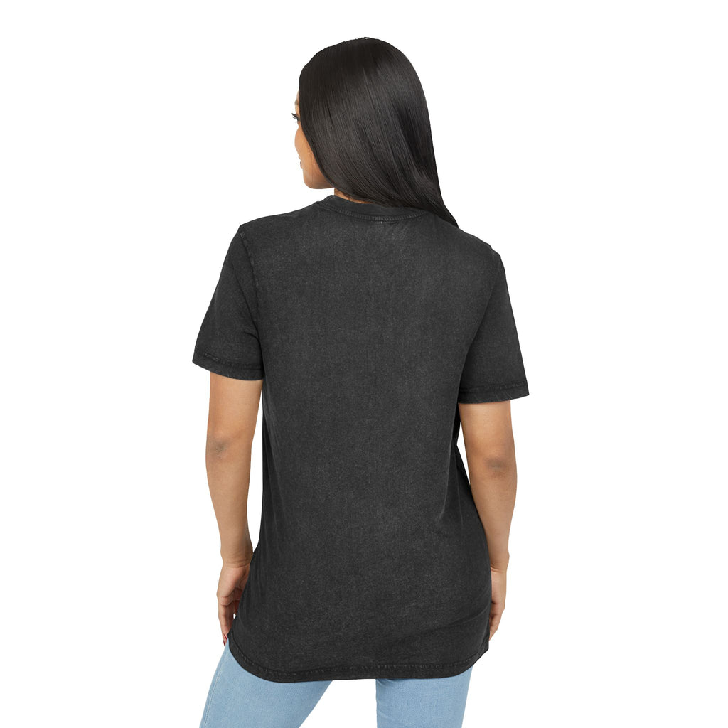 Acid Wash Graphic Tee — Vintage Moon Wolf Design