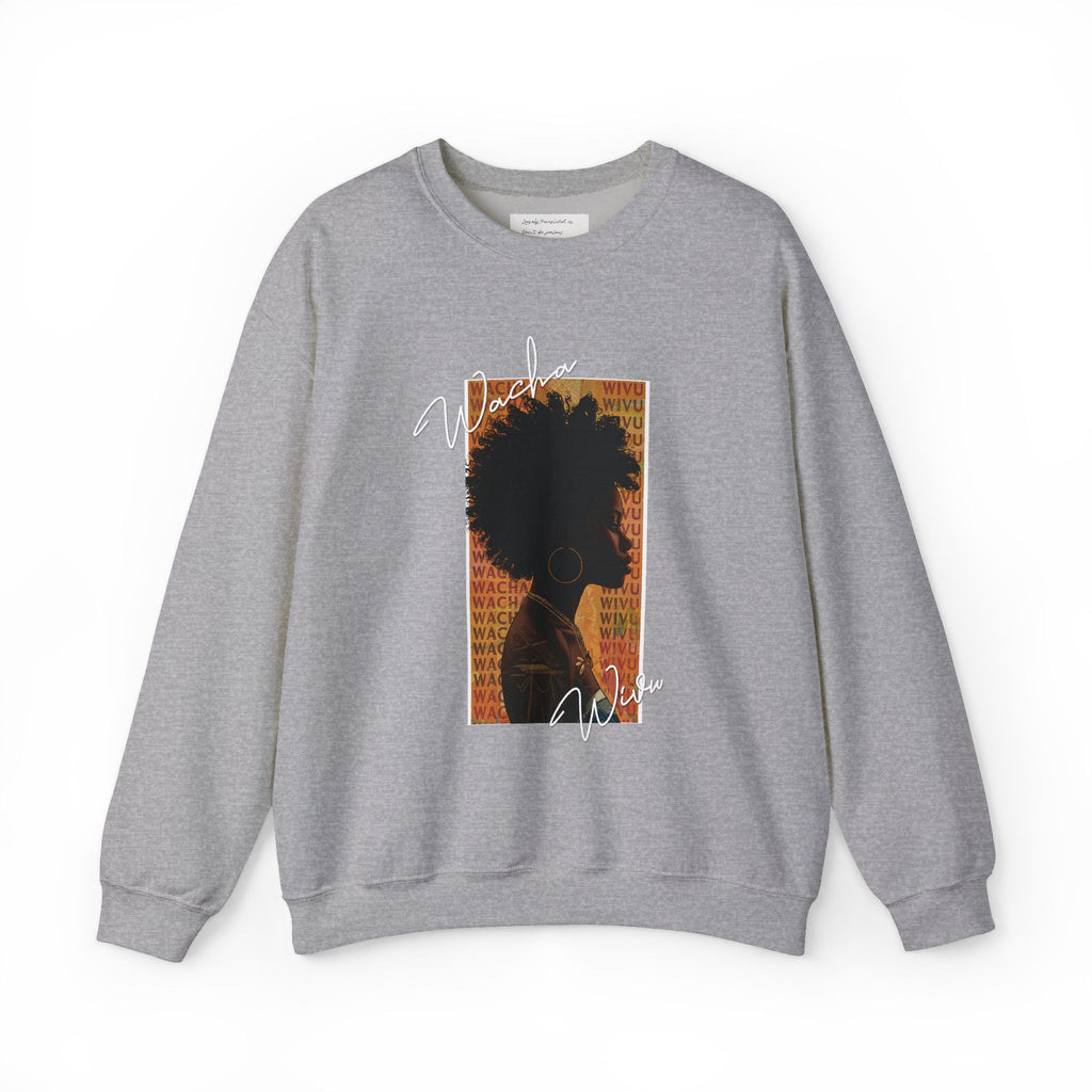 Kenyan Street Style Sweatshirt: Wacha Wivu Unisex Crewneck
