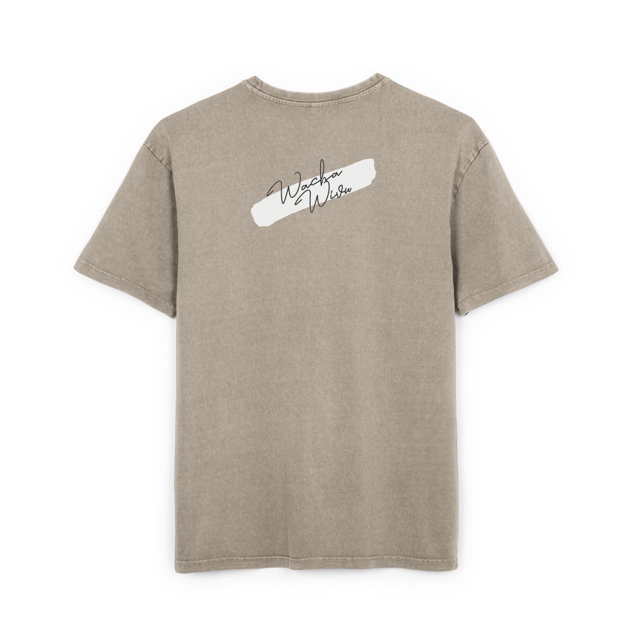 Afro Silhouette Acid Wash Tee — Vintage 'Woke' Graphic Oversized Shirt