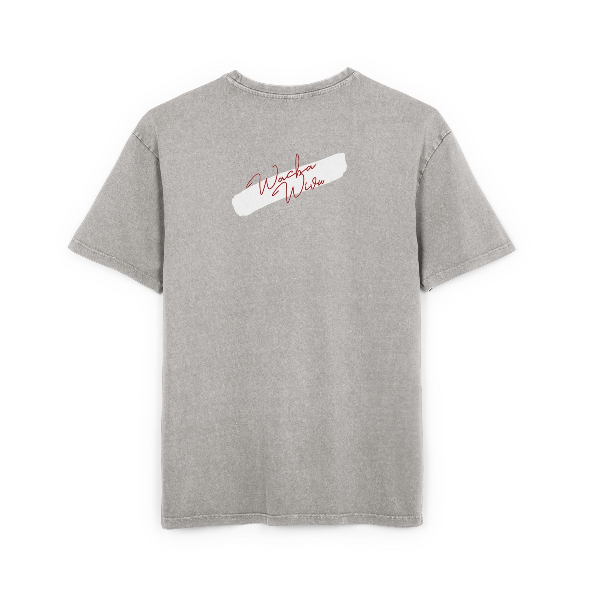 Retro Psychedelic Skull Tee — "Acha Wivu" Graphic Acid-Wash Shirt