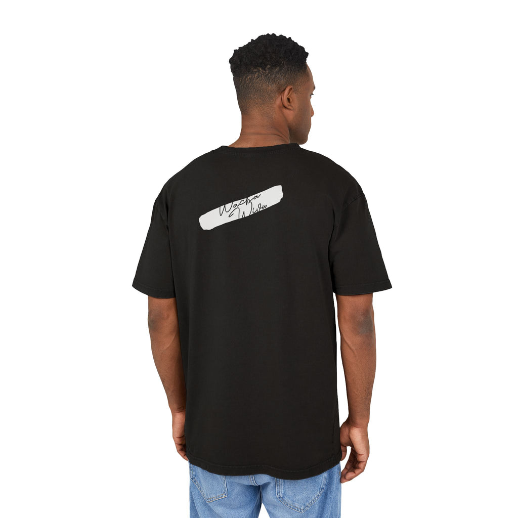 Afro Silhouette Acid Wash Tee — Vintage 'Woke' Graphic Oversized Shirt