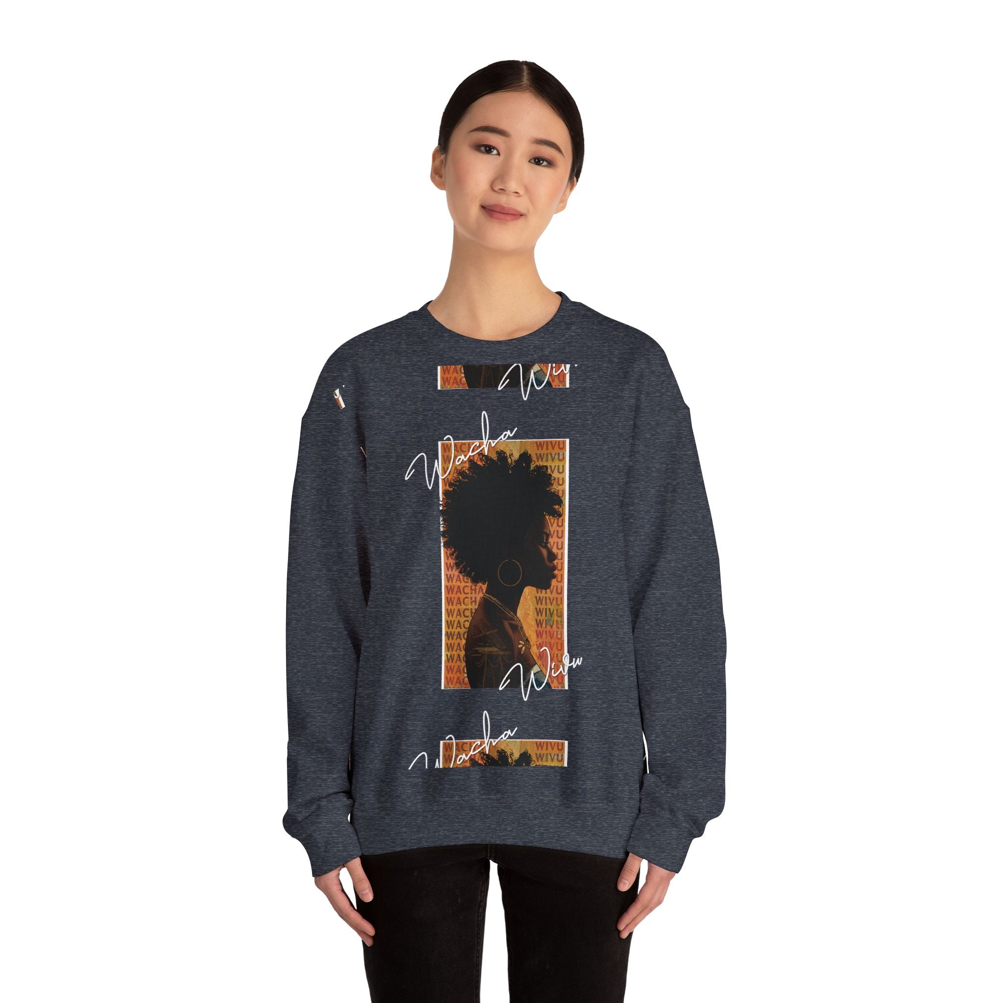 Kenyan Street Style Sweatshirt: Wacha Wivu Unisex Crewneck