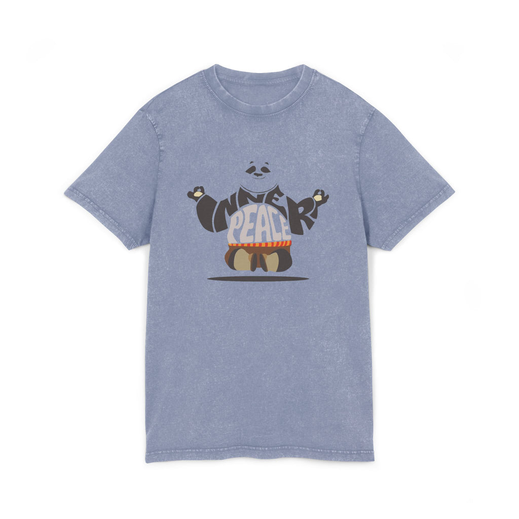 Acid Wash Panda “Inner Peace” Tee — Vintage Yoga Graphic T-Shirt